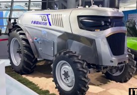 В Китае был представлен автономный электрический трактор
