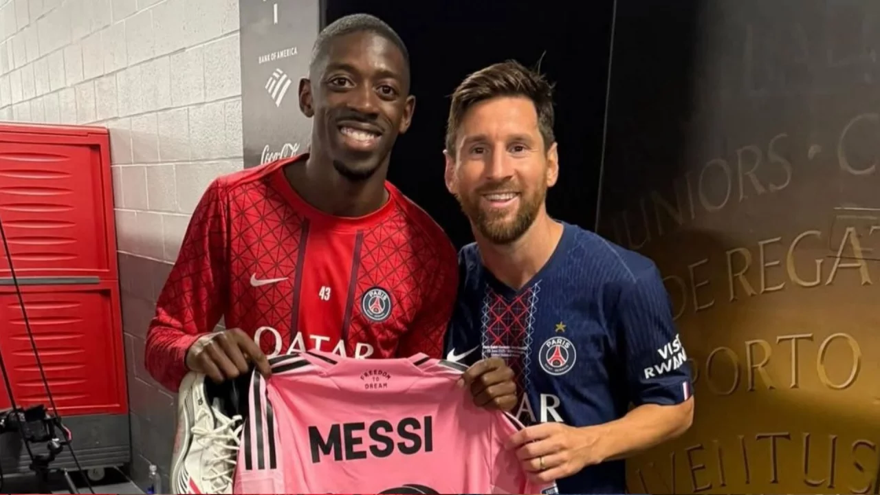 Ousmane Dembélé wished Messi luck on the path to creating new history